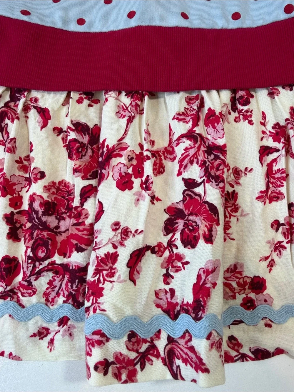 Matilda Jane Girls Size 6 NWT Floral & Polka Dot Ruffle Dress